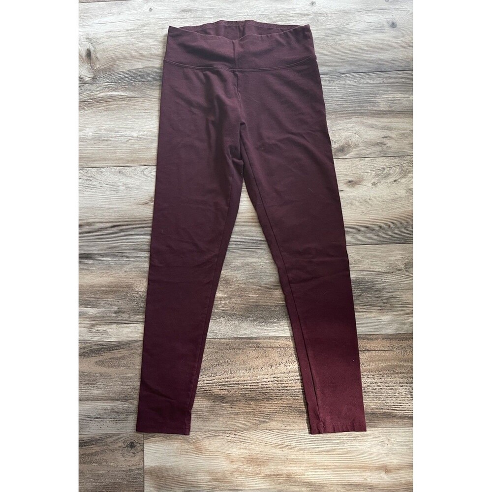 Aerie Offline Leggings Medium Women Maroon 26" inseam Regular Rise